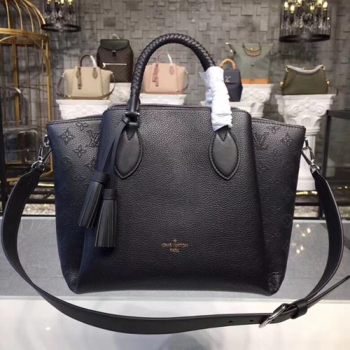 Louis Vuitton Eredeti Mahina Leather HAUMEA M55029 fekete