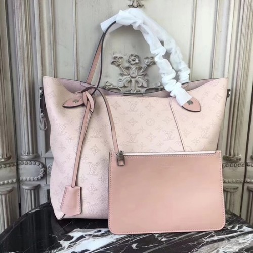 Louis Vuitton eredeti Mahina bőr HINA táska M53140 rózsaszín