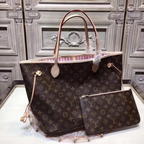 Louis Vuitton Eredeti Monogram Vászon NEVERFULL 40156 Rózsaszín