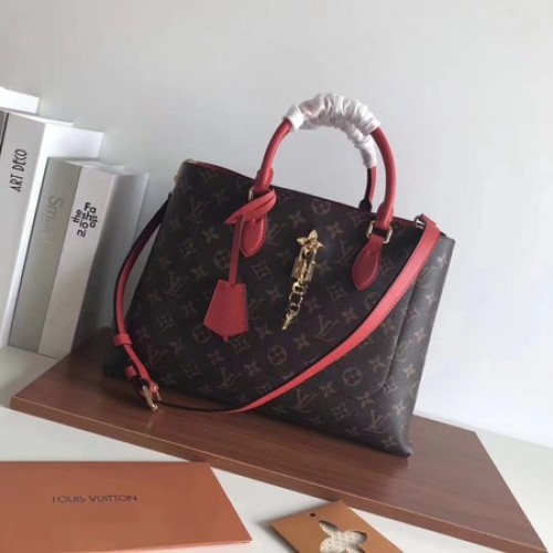 Louis Vuitton Eredeti Monogram Vászon Eredeti Táska FLEUR 43551 Piros