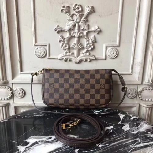 Louis Vuitton eredeti Damier Ebene vászon kiegészítő tasak M40712