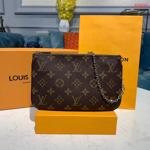 Louis Vuitton POCHETTE DOUBLE ZIP Lánctáska M63905