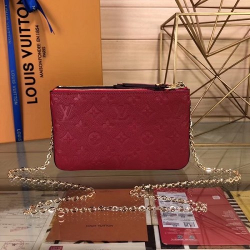 Louis Vuitton dupla cipzáras tasak M63919 piros
