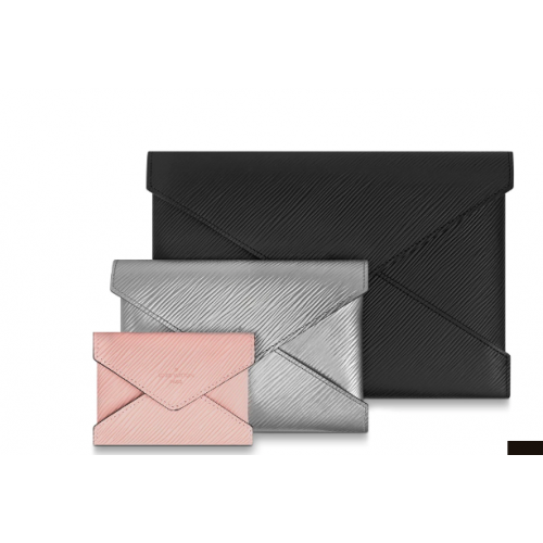 Louis Vuitton POCHETTE KIRIGAMI M64186 Fekete Ezüst Rózsaszín