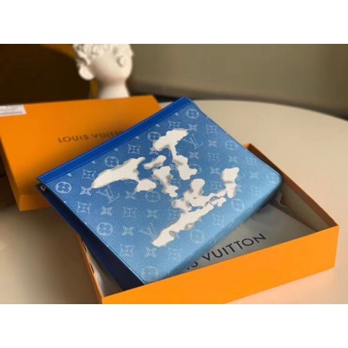 Louis Vuitton POCHETTE VOYAGE MM M45480 Kék