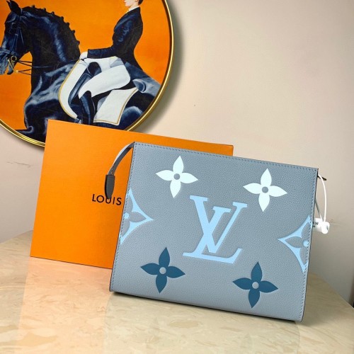 Louis Vuitton POCHETTE VOYAGE MM M80504 kék sáfrány