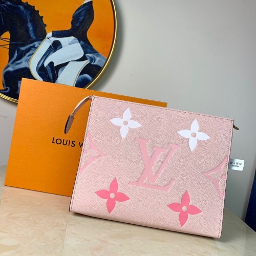 Louis Vuitton POCHETTE VOYAGE MM M80504 Pink Sáfrány