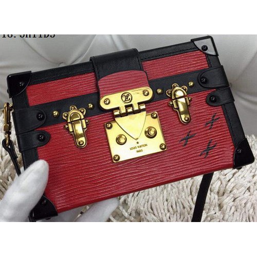 Louis Vuitton Petite Malle Epi Bőr Táska M94219 Piros
