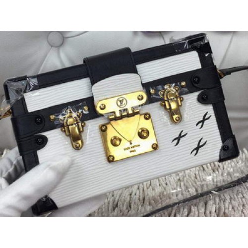 Louis Vuitton Petite Malle Epi Bőr Táska M94219 Fehér