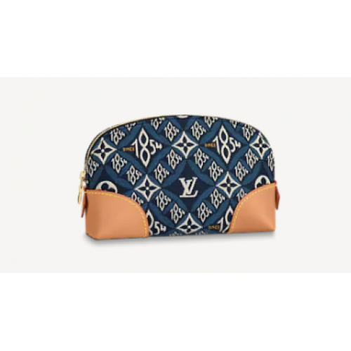Louis Vuitton SINCE 1854 POCHETTE COSMETIQUE M80307 kék