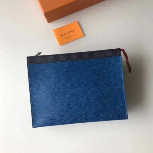 Louis Vuitton Split Pochette Voyage EPI Leather M67736 kék