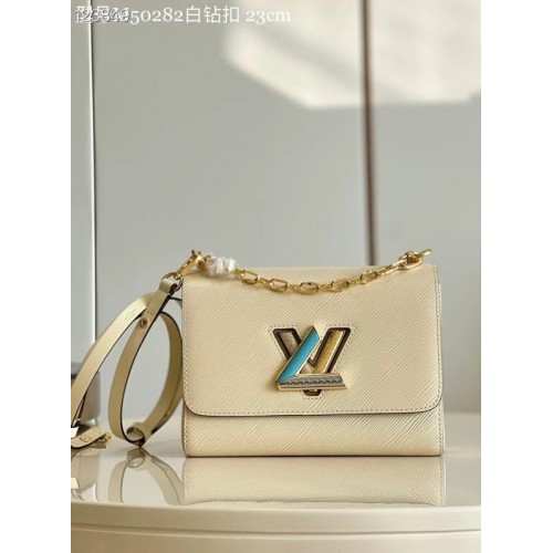 Louis Vuitton TWIST MM M50282 Kvarc Fehér