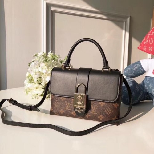 Louis Vuitton Kiváló Minőségű Monogram Vászon LOCKY BB M44080 Fekete