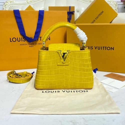 Louis Vuitton krokodilbőr CAPUCINES MINI M81190 sárga