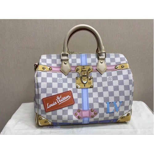 Louis Vuitton Damier Azur Vászon Eredeti Speedy 30 B41112