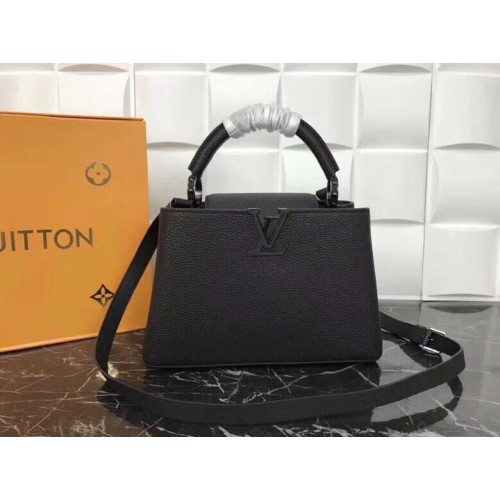 Louis Vuitton eredeti elegáns Capucines BB táska M94517 fekete
