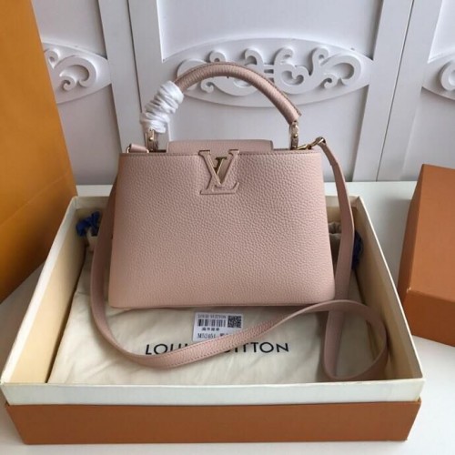 Louis Vuitton eredeti elegáns Capucines BB táska M94517 nude