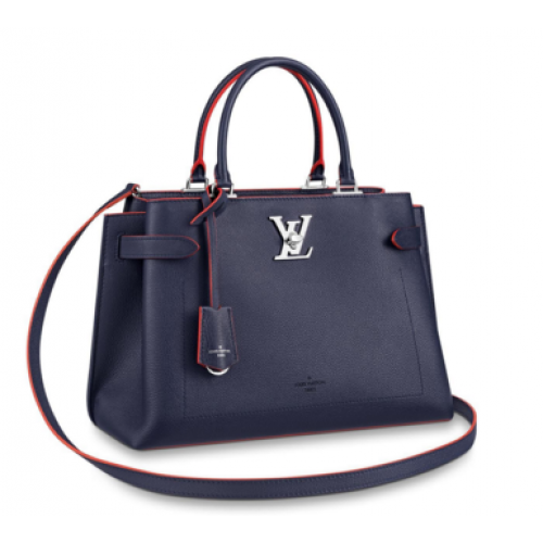 Louis Vuitton eredeti LOCKME DAY táska M53730 Marine Rouge