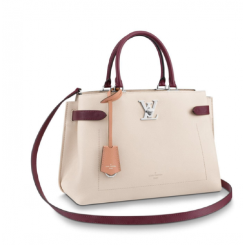 Louis Vuitton eredeti LOCKME DAY M53730 Rose Soie Quartz Calla táska
