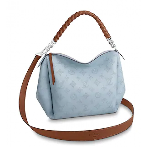 Louis Vuitton eredeti Mahina bőr BABYLONE lánc BB M53153 BLUE HORIZON TÖKFÉL