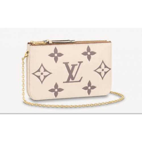 Louis vuitton DUPLA CIPZÁRAS TÁSKA M80084 Krémszínű