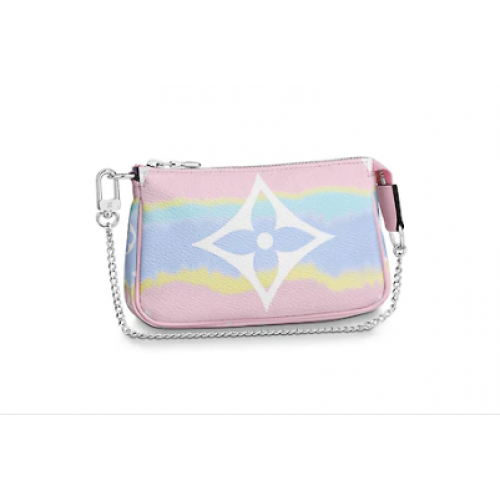 Louis vuitton ESCALE POCHETTE KIEGÉSZÍTŐK Mini clutch táska M69269 rózsaszín