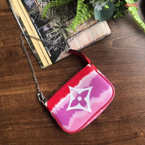 Louis vuitton ESCALE POCHETTE KIEGÉSZÍTŐK Mini kuplungtáska M69269 piros