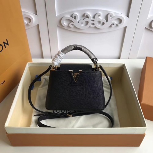 Louis vuitton eredeti CAPUCINES MINI N94047 fekete táska