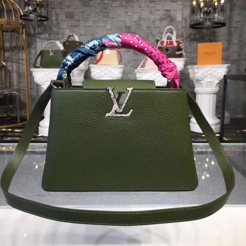 Louis vuitton eredeti CAPUCINES PM M94587 zöld