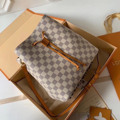 Louis Vuitton eredeti Damier Azur NEONOE N44022 sárga