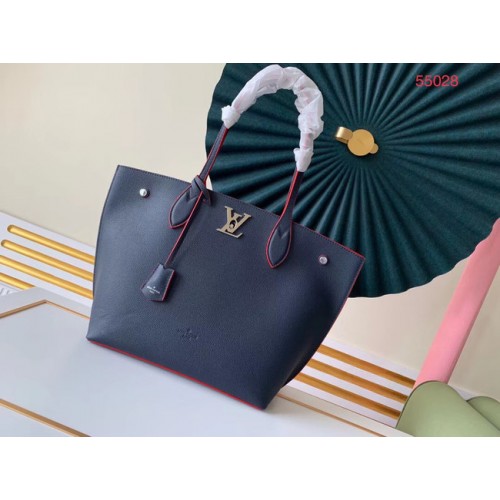 Louis vuitton eredeti LOCKME GO M55028 királykék táska