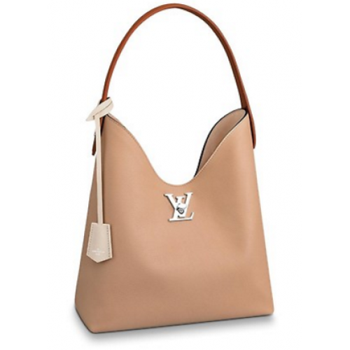 Louis vuitton eredeti LOCKME HOBO táska M44330 bézs
