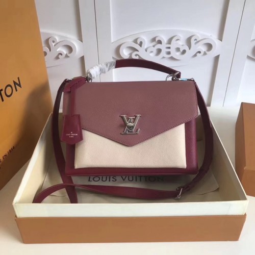 Louis vuitton eredeti MY LOCKME táska M54849 rózsaszín és fehér