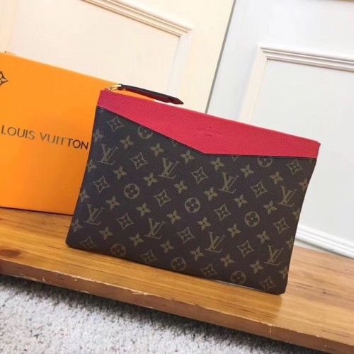 Louis vuitton eredeti monogram vászon napi táska M62048 piros
