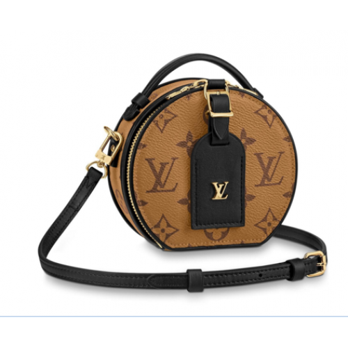 Louis vuitton eredeti Monogram Reverse Canvas MINI BOITE CHAPEAU M44699