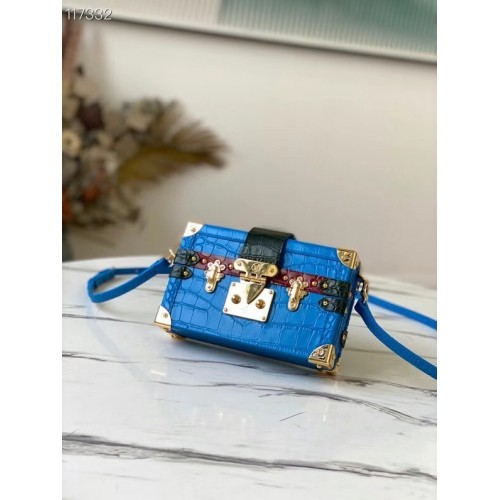 Louis vuitton eredeti PETITE MALLE táska N92049 kék