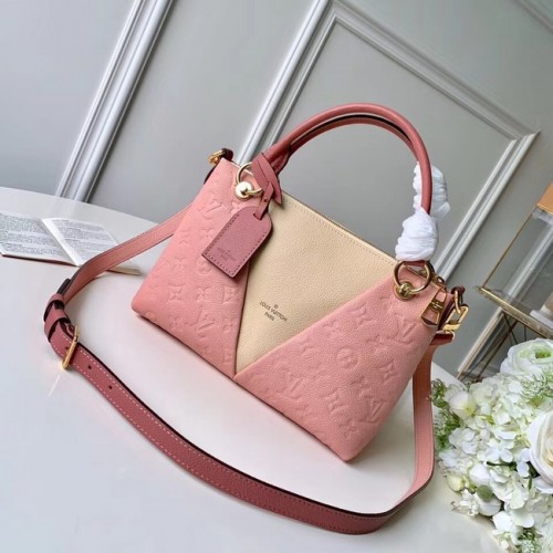 Louis Vuitton eredeti V-nyakú táska BB M44397 Rózsaszín és bézs