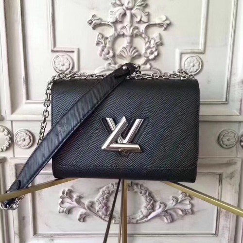 Louis vuitton eredeti epi bőr TWIST MM M50332 fekete