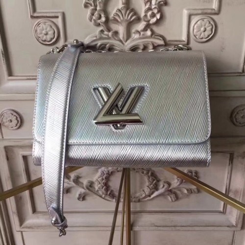 Louis vuitton eredeti epi bőr TWIST MM M50332 ezüst