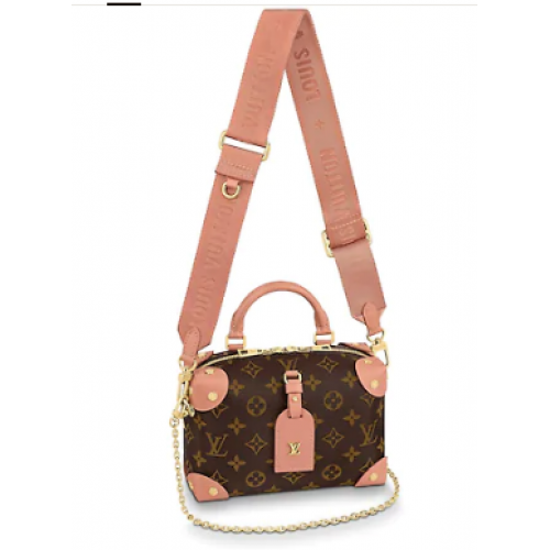 Louis vuitton eredeti bőr PETITE MALLE SOUPLE TÁSKA M45531 Barackszínű