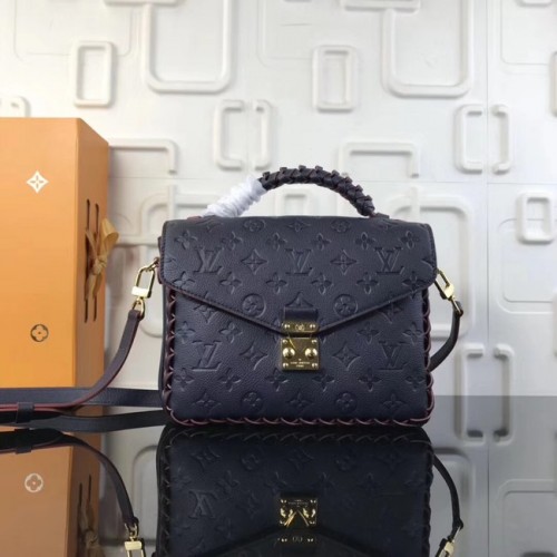 Louis Vuitton Eredeti Mongram Nyomtatású Metis Táska M43941 Sötétkék Piros