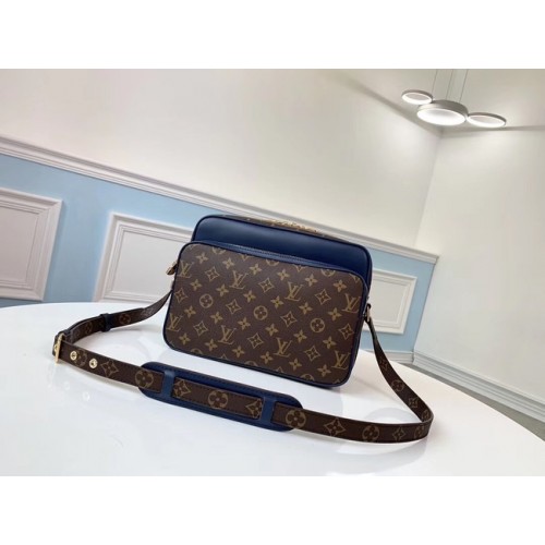 Louis vuitton eredeti monogram vászon válltáska M51478 kék