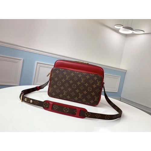 Louis vuitton eredeti monogram vászon válltáska M51478 piros