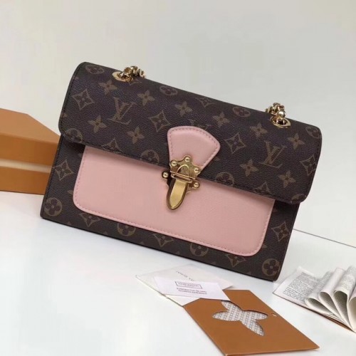 Louis vuitton eredeti monogram victoire táska M41730 rózsaszín