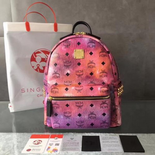 MCM Közepes Felsőrészű Szegecses Hátizsák MCM0039 Lila