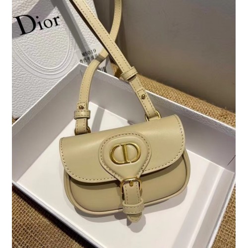MINI DIOR BOBBY TÁSKA Meleg Taupe Dobozos Borjúbőr S5109U Krém