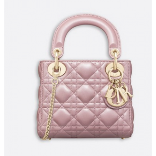 MINI LADY DIOR-TAS VAN LAMSLEER M15P rózsaszín