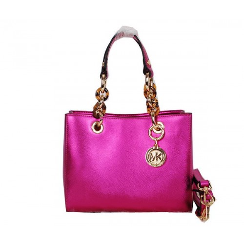 Michael Kors Jet Set utazótáska, fényes bőr, MK0915, rózsaszín