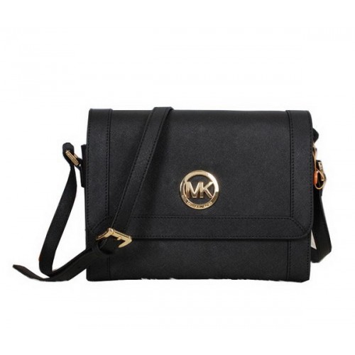 Michael Kors Saffiano bőr MK8702 Messenger táska, fekete