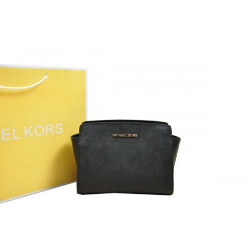 Michael Kors Mini Selma Messenger táska, fekete